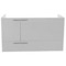 39 Inch Wall Mount Glossy White Bathroom Vanity Cabinet